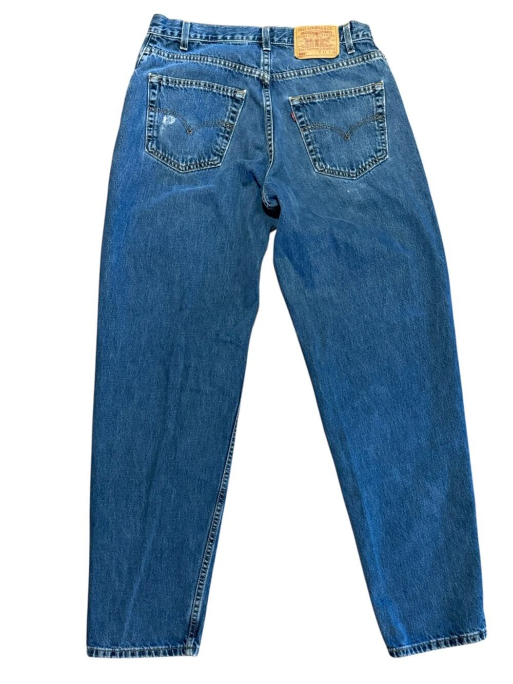 Vintage Levi's 560 Loose Fit Tapered Denim Jeans in Blue 33 x 34